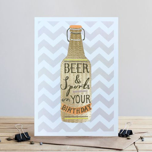 Picture of HAPPY BIRTHDAY CARD (BEER)